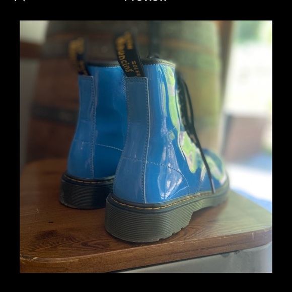 Doc, Dr. Martens 1460Y Sky Blue boots. Size 5 men’s, 6 ladies, EU 37. - Picture 7 of 7